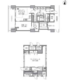 東雲キャナルコートCODAN 16-208 間取り図