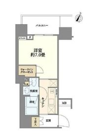 パークリュクス本駒込ステーションプレミア 15階 間取り図