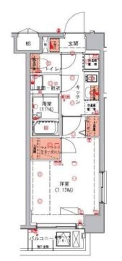 ハーモニーレジデンス森下#002 2階 間取り図