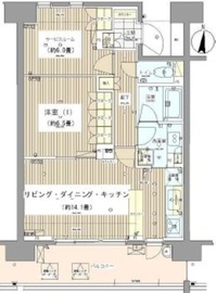 ガーデニエール砧レジデンス 206 間取り図