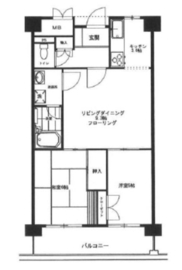 三田ナショナルコート 5階 間取り図