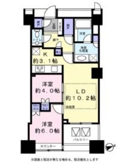 ザ・センター東京 21階 間取り図