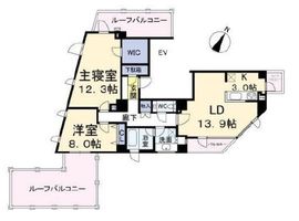 グレイスコート目黒 10階 間取り図