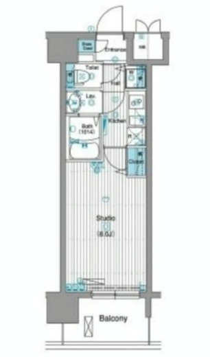 グランド・ガーラ銀座 12階 間取り図