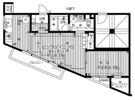 フォルム代々木公園リベディア 2階 間取り図