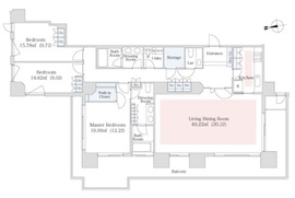 泉ガーデンレジデンス 2505 間取り図