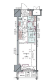 コンシェリア新橋TOKYOPREMIUM 11階 間取り図