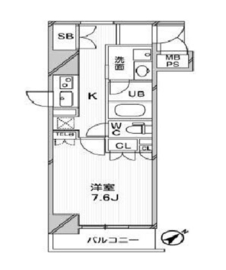 アーデンタワー新中野 606 間取り図