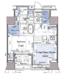 パークリュクス月島ステーションプレミア 5階 間取り図