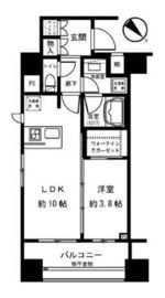 シティインデックス西五反田 4階 間取り図