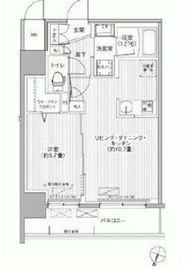 グランフォークス神田イーストタワー 1201 間取り図