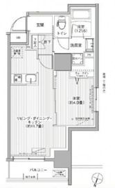 グランフォークス神田イーストタワー 702 間取り図