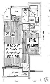 グランフォークス神田イーストタワー 1002 間取り図