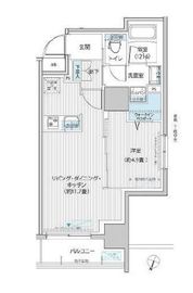 グランフォークス神田イーストタワー 1202 間取り図
