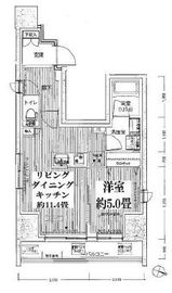 グランフォークス神田イーストタワー 706 間取り図