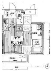 グランフォークス神田イーストタワー 705 間取り図