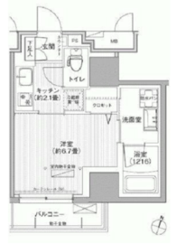 グランフォークス神田イーストタワー 1005 間取り図