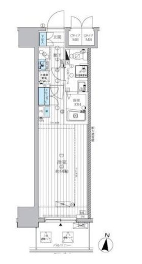 ランドステージ両国 2階 間取り図