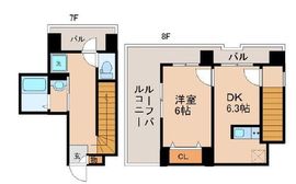 プラティーク月島 702 間取り図