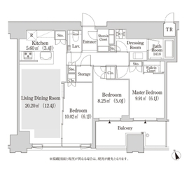 大崎ガーデンレジデンス 1205 間取り図