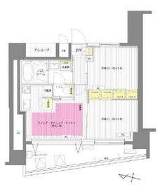 エステムプラザ飯田橋タワーレジデンス 1303 間取り図