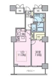 ロイヤルパークスタワー南千住 1302 間取り図