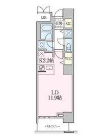 ロイヤルパークスタワー南千住 1005 間取り図