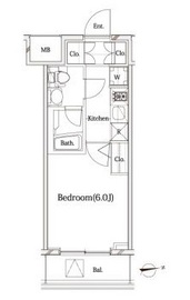 ガリシア代々木 5階 間取り図