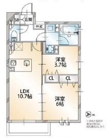 セレニティー原宿 3F1 間取り図