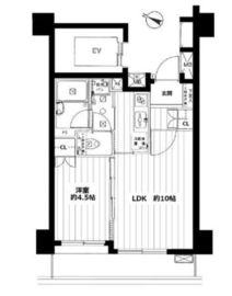 アールヴェール小石川 3階 間取り図