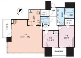 赤坂タワーレジデンス トップオブザヒル 30階 間取り図