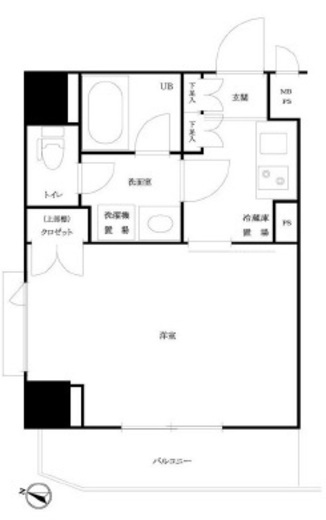 ルーブル市ヶ谷 4階 間取り図