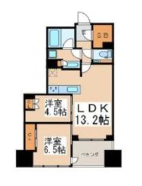 シティタワー銀座東 21階 間取り図