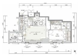 インプレスト東京八丁堀ル・サンク 7階 間取り図