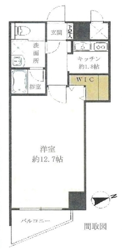 日神パレステージ西麻布 6階 間取り図