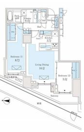 ザ・パークハウス恵比寿南 1階 間取り図