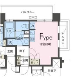 ガレリア東新宿 901 間取り図