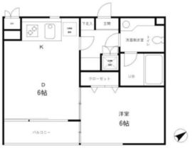 レジディア笹塚 320 間取り図