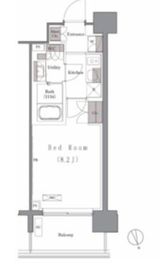 プレジリア新富町 203 間取り図