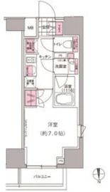 プレジリア東日本橋 1407 間取り図