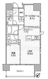 ディームス渋谷本町 907 間取り図