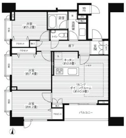 HF白金高輪レジデンス 406 間取り図