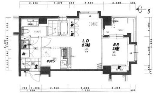 スミール都立大 308 間取り図