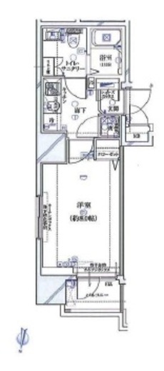 ガリシア九段下ライズ 3階 間取り図