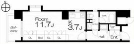 アーバンクリスタル九段下 3階 間取り図