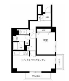 パークノヴァ神宮前 3階 間取り図