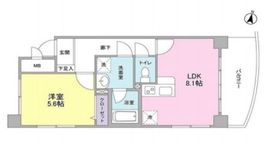 ボヌール都立大学壱番館 406 間取り図