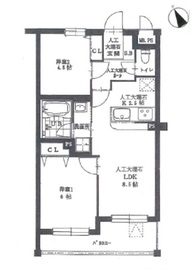 西小山ヒルズ 304 間取り図