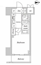 プラウドフラット神楽坂2 614 間取り図