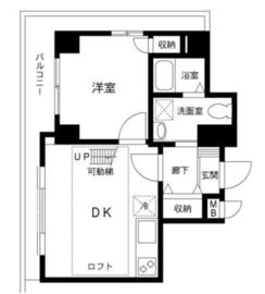 リバーシア佃 701 間取り図